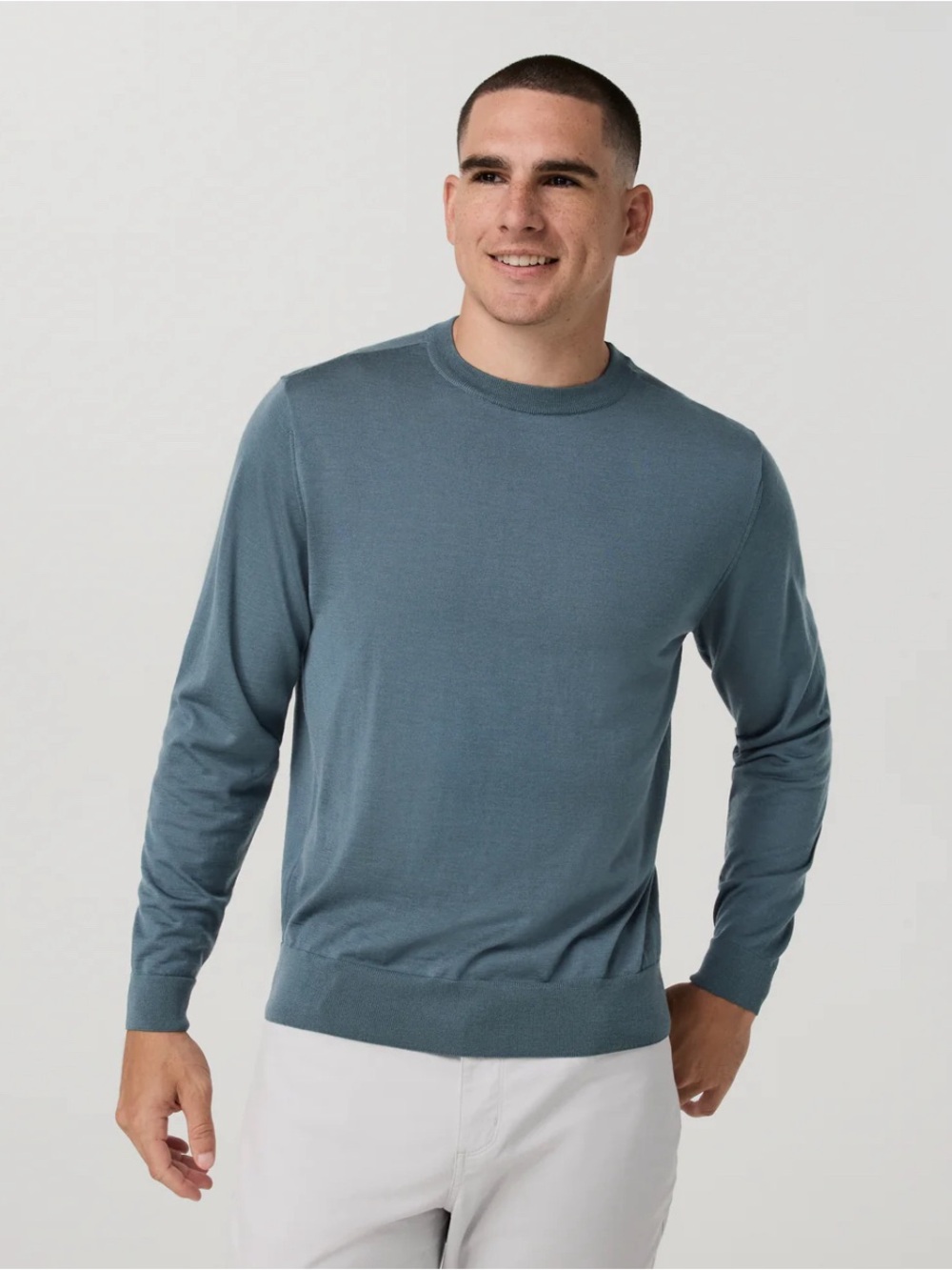 Vuori Mens Merino Fine Gauge Wool Sweater